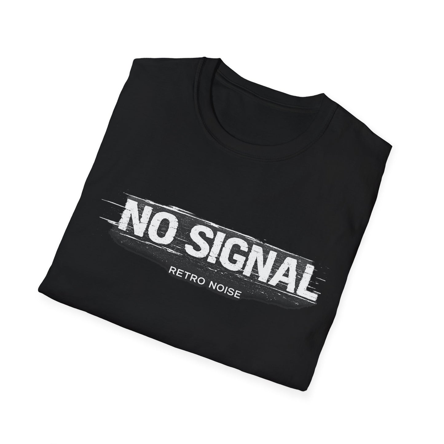 No Signal T-Shirt — Retro Grunge Distressed Graphic Tee
