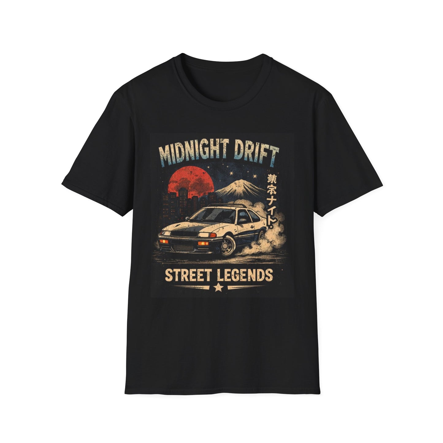 Midnight Drift Street Legends T-Shirt — JDM Retro Car Racing Tee