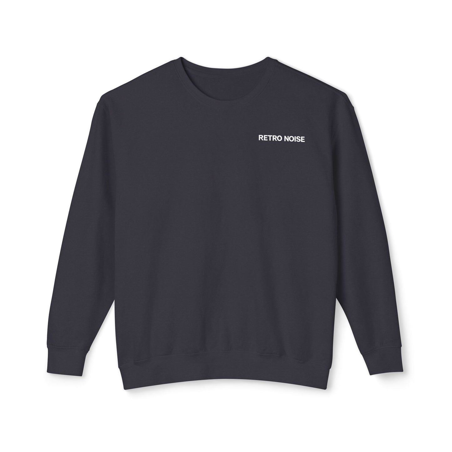 Retro Noise Crewneck Sweatshirt — “Fuck What They Think” Skull Graphic
