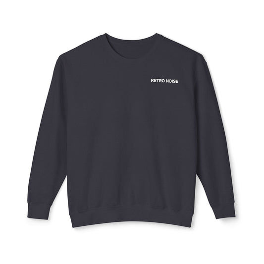 Retro Noise Crewneck Sweatshirt — “Fuck What They Think” Skull Graphic