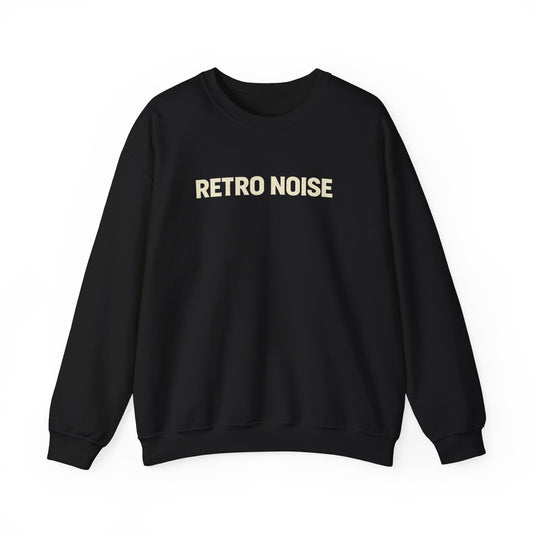 Retro Metal Noise Crewneck Sweatshirt — Skull Headphones Vintage Rock Band Pullover