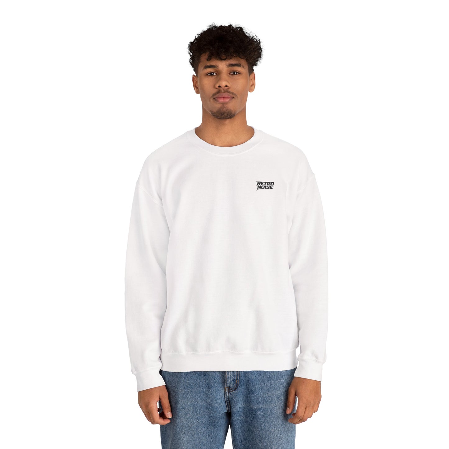 Chaos Graphic Sweatshirt — Bold Distressed Back Print Crewneck