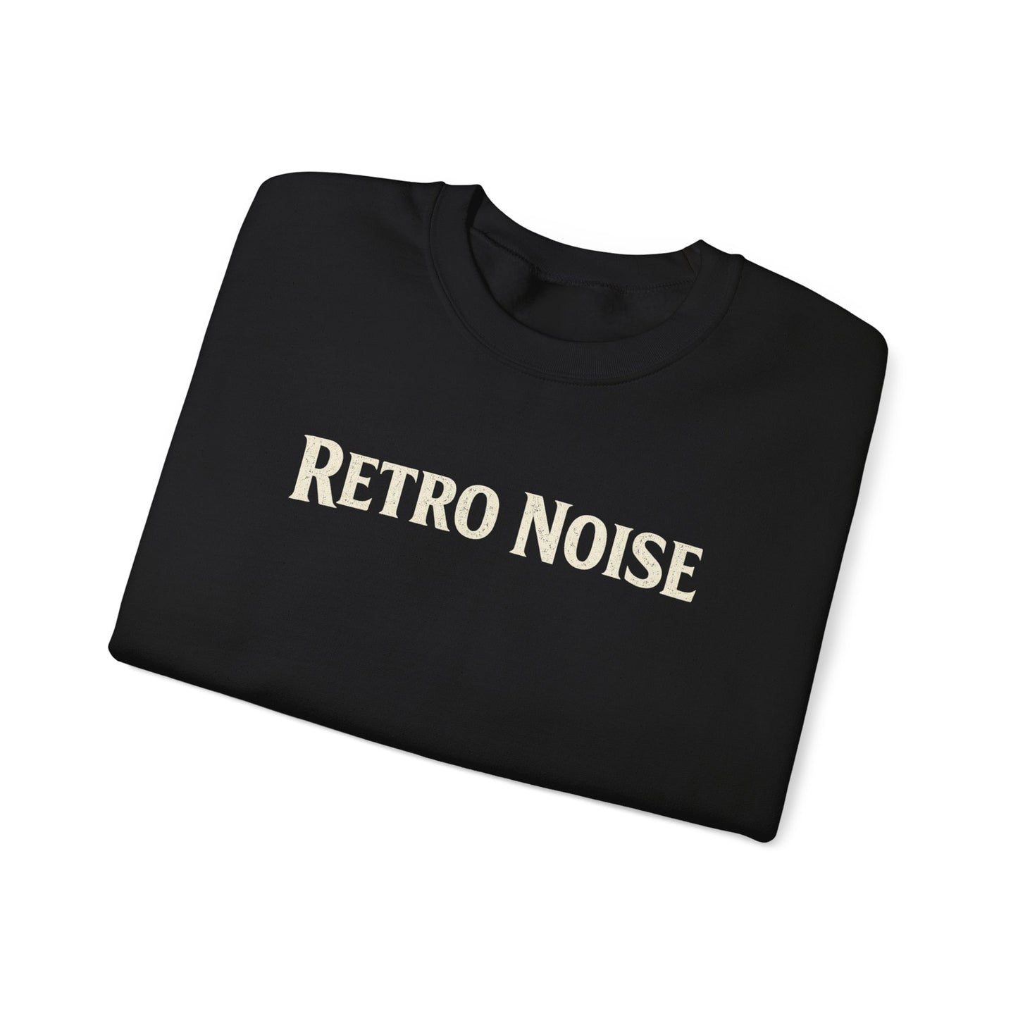 Retro Noise Rock & Roll Crewneck Sweatshirt — Gothic Guitar Skeleton Design