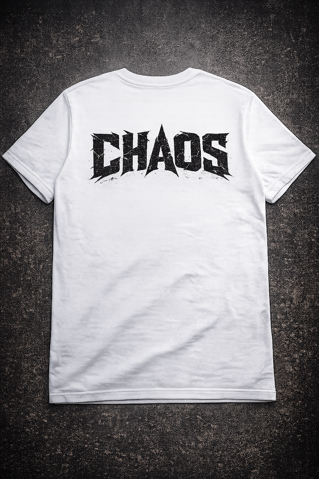 Chaos Graphic Sweatshirt — Bold Distressed Back Print Crewneck