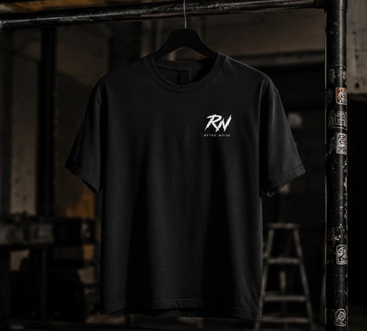 RW Retro Rider Logo T‑Shirt — Minimal Biker Graphic Tee