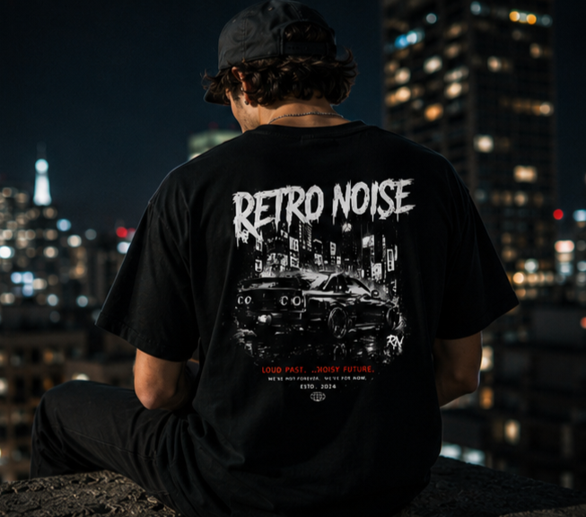 RW Retro Rider Logo T‑Shirt — Minimal Biker Graphic Tee
