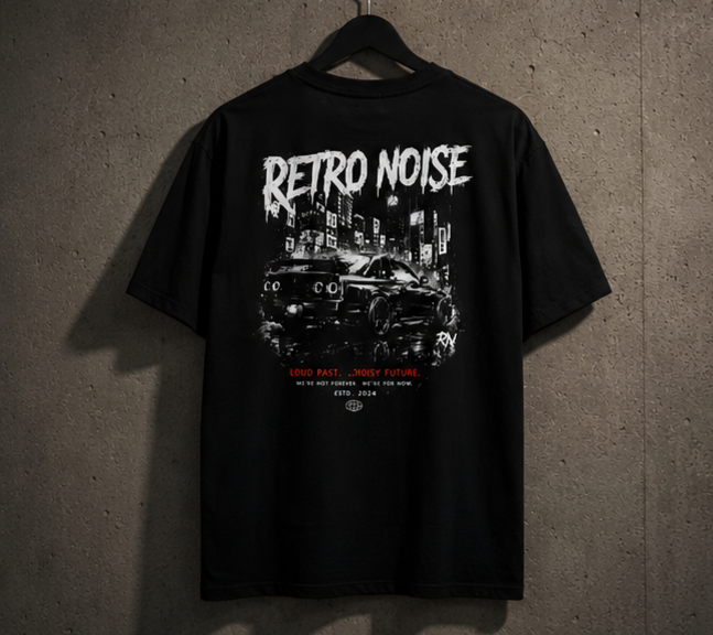 RW Retro Rider Logo T‑Shirt — Minimal Biker Graphic Tee