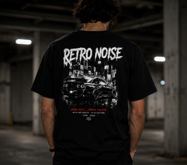 RW Retro Rider Logo T‑Shirt — Minimal Biker Graphic Tee