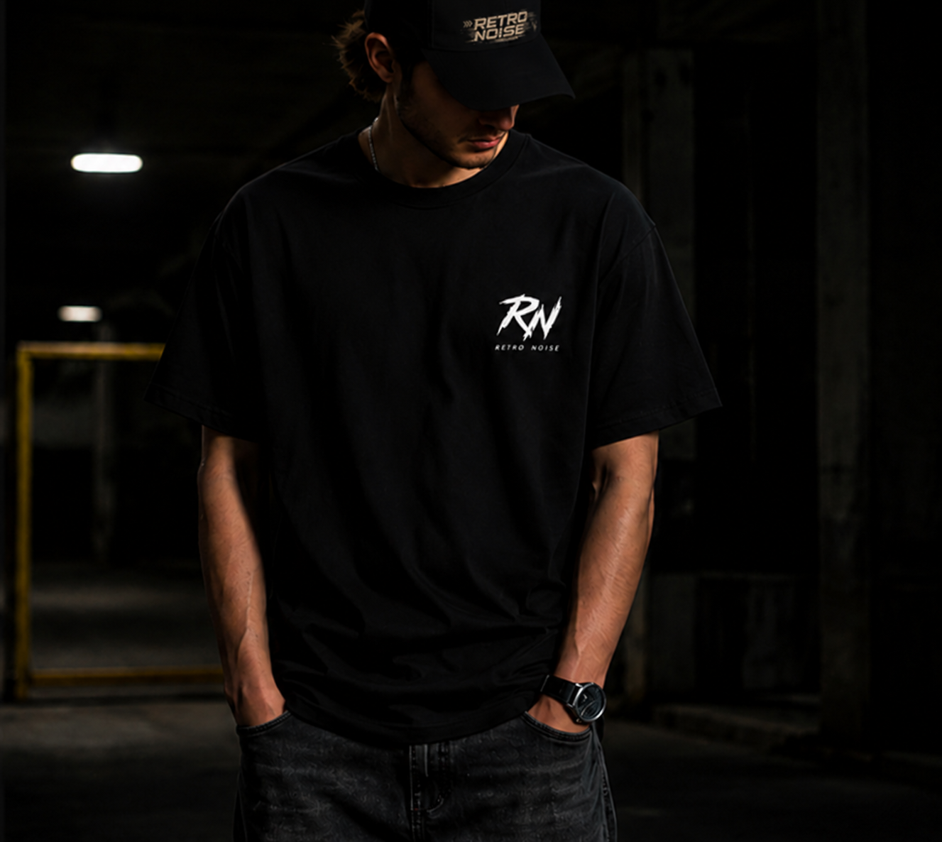 RW Retro Rider Logo T‑Shirt — Minimal Biker Graphic Tee