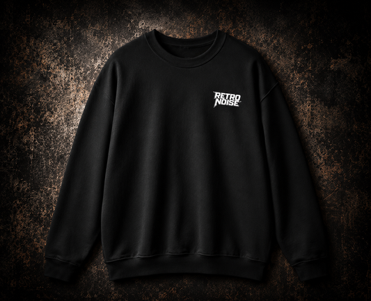 Chaos Graphic Sweatshirt — Bold Distressed Back Print Crewneck