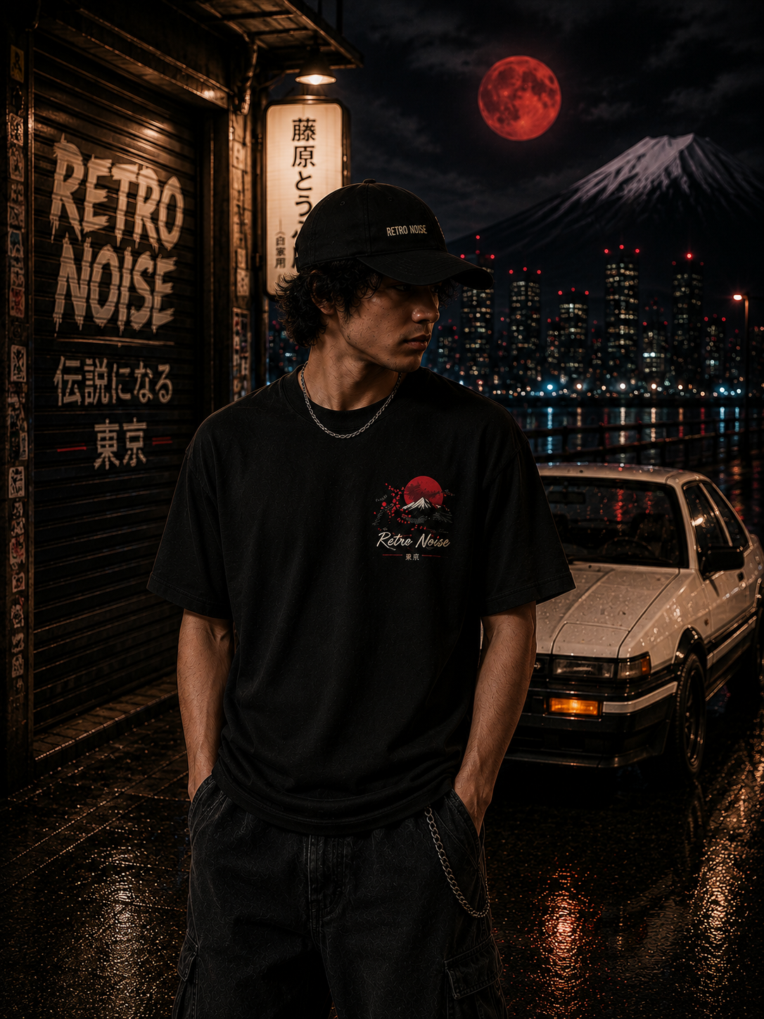 Midnight Drift Street Legends T-Shirt — JDM Retro Car Racing Tee