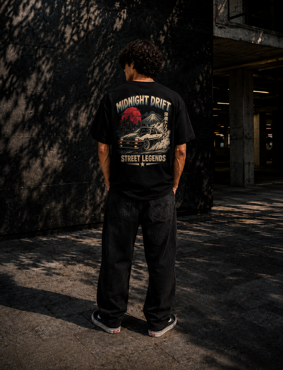 Midnight Drift Street Legends T-Shirt — JDM Retro Car Racing Tee