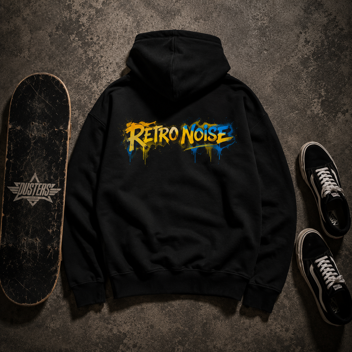 RetroNoise Graffiti Logo Hoodie | Retro gaming, street art style