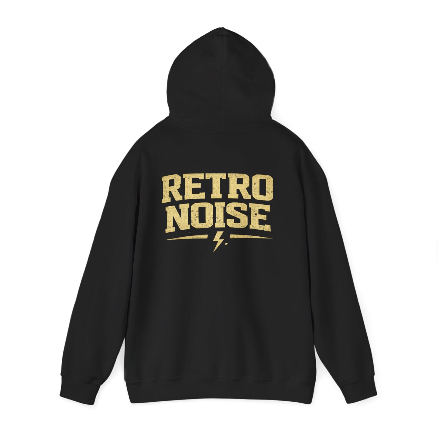 Retro Noise Hoodie — Vintage Band Logo Pullover