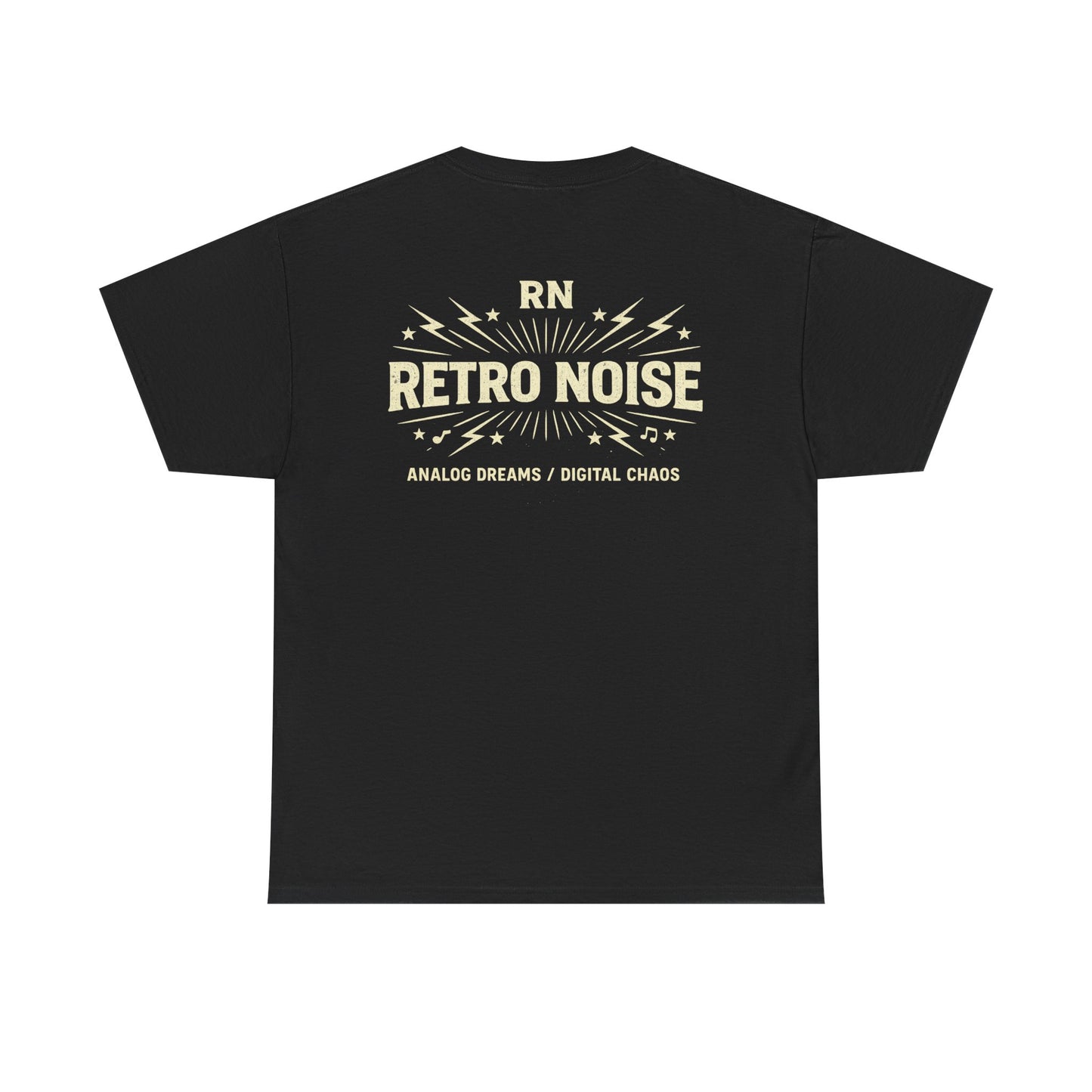 Retro Noise Tee — Vintage Band Graphic T‑Shirt (RN, Analog Dreams / Digital Chaos)