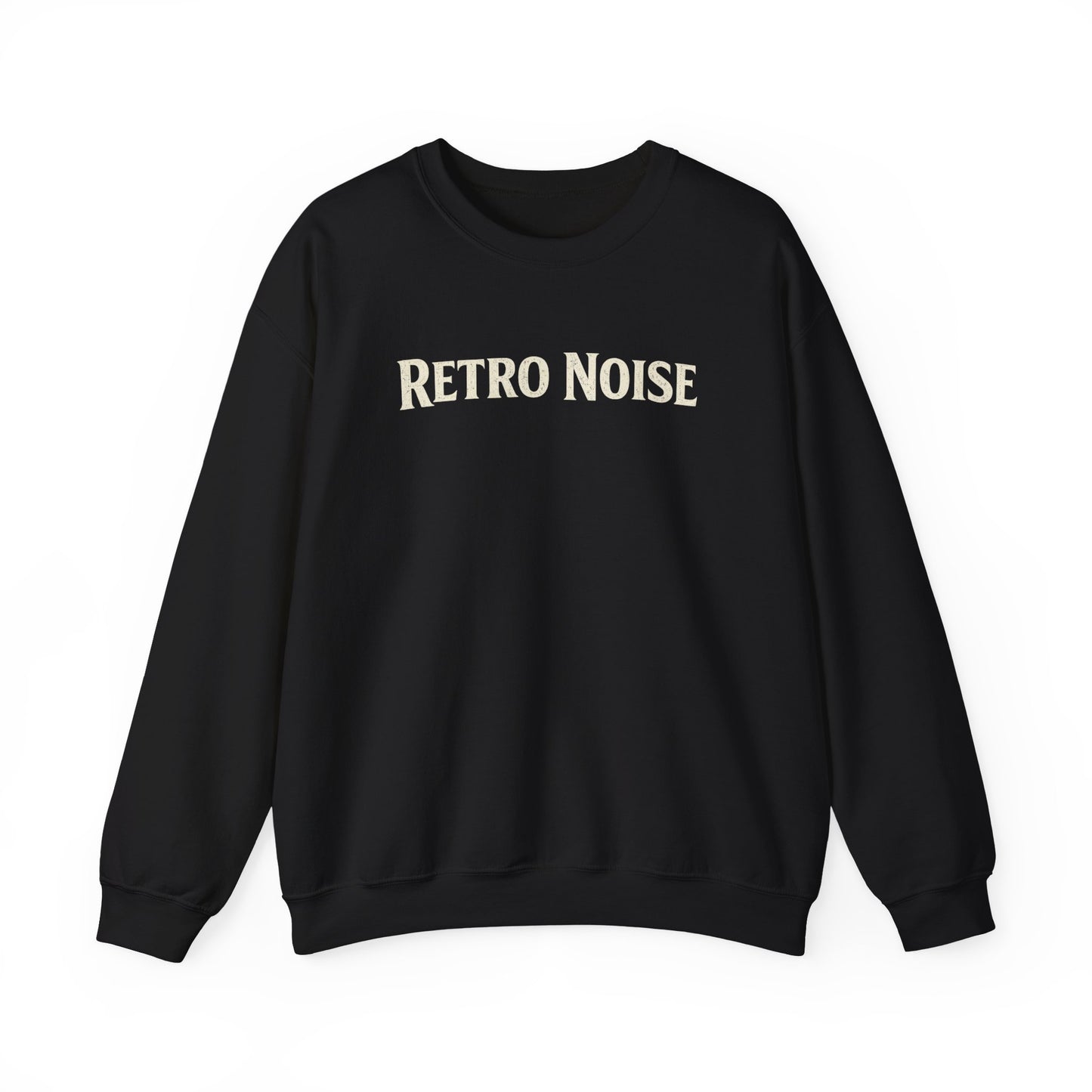 Retro Noise Rock & Roll Crewneck Sweatshirt — Gothic Guitar Skeleton Design